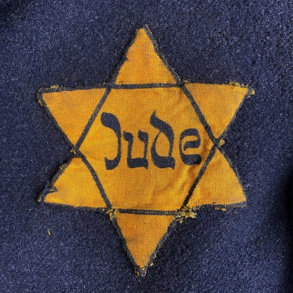 Będzin - Jewish civilian overcoat with German star of David