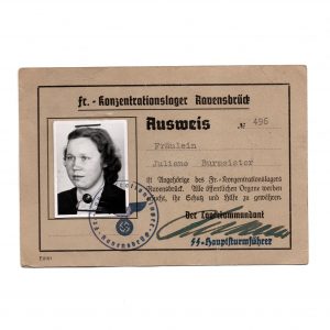 Ravensbrück - SS-Aufseherin Ausweis