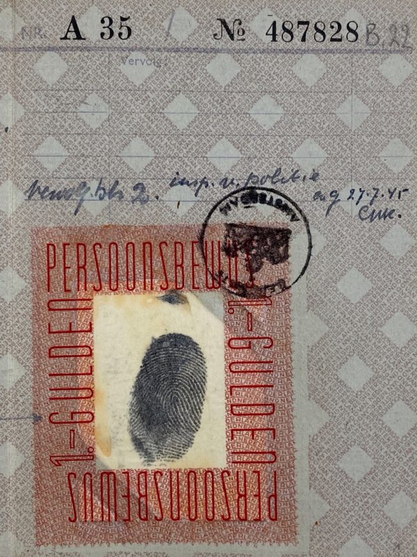 Amsterdam - Dutch ID card of Léon Albertus Alexander Cohen