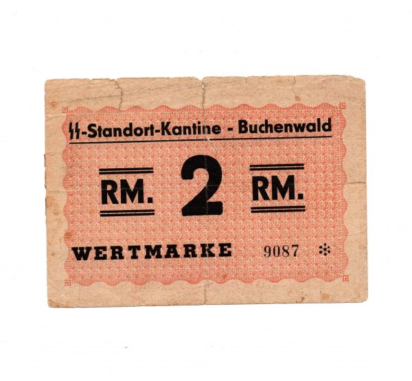 Buchenwald - SS-Standort-Kantine 2 RM banknote