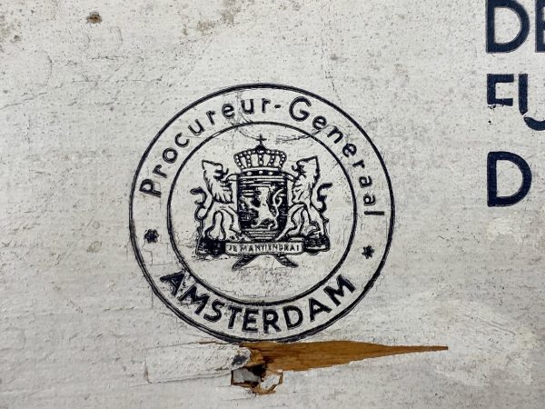 Utrecht - Dutch wooden 'Forbidden for Jews' sign