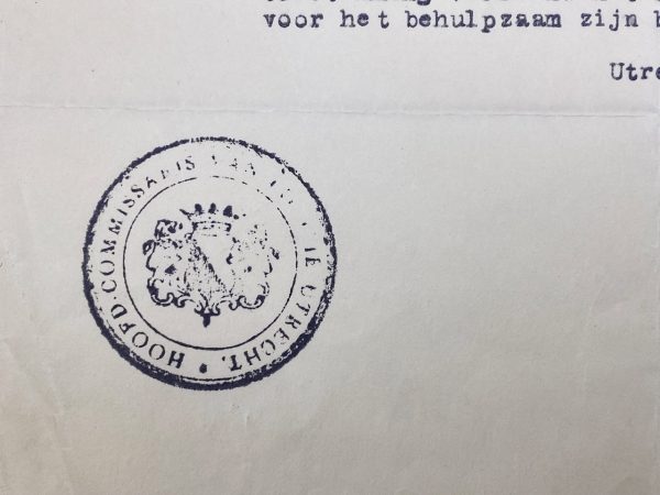 Utrecht - Transport of Jews document by Walter Israel Goldschmidt
