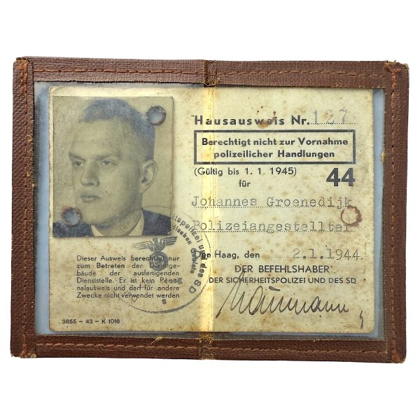 Den Haag - Ausweis from a Dutch member of the Sicherheitsdienst
